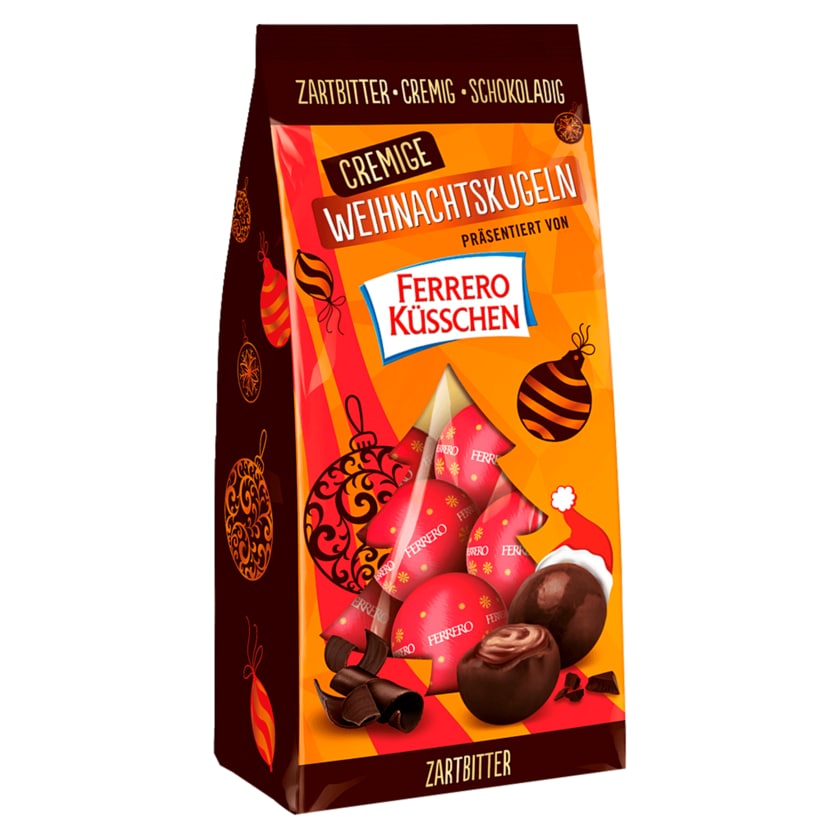 Ferrero Küsschen Cremige Weihnachtskugeln Zartbitter 100g